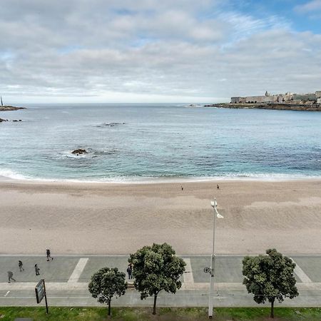 Apartamento En Primera Linea De Playa Riazor A Coruna Bagian luar foto